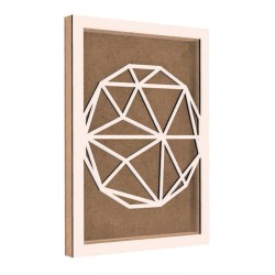 Rama din MDF pentru Muschi sau Licheni - Glob - G2 - 350x250x26 mm