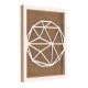 Rama din MDF pentru Muschi sau Licheni - Glob - G2 - 350x250x26 mm