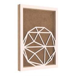 Rama din MDF pentru Muschi sau Licheni - Glob - G3 - 350x250x26 mm