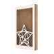 Rama din MDF pentru Muschi sau Licheni - Stea - 298x198x26 mm