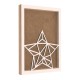Rama din MDF pentru Muschi sau Licheni - Stea - 350x250x26 mm