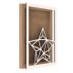 Rama din MDF pentru Muschi sau Licheni - Stea - 350x250x26 mm