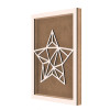 Rama din MDF pentru Muschi sau Licheni - Stea - S2 - 350x250x26 mm