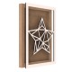 Rama din MDF pentru Muschi sau Licheni - Stea - S2 - 350x250x26 mm