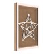 Rama din MDF pentru Muschi sau Licheni - Stea - S2 - 350x250x26 mm
