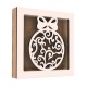 Rama din MDF pentru Muschi sau Licheni - Glob - 150x150x26 mm