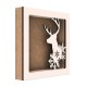 Rama din MDF pentru Muschi sau Licheni - Ren si Fulgi - 150x150x26 mm