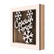 Rama din MDF pentru Muschi sau Licheni - Craciun Fericit - 150x150x26 mm Rama din MDF pentru Muschi sau Licheni - Craciun Fericit - 150x150x26 mm