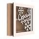 Rama din MDF pentru Muschi sau Licheni - Craciun Fericit - 150x150x26 mm Rama din MDF pentru Muschi sau Licheni - Craciun Fericit - 150x150x26 mm