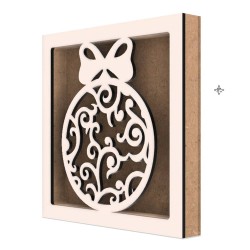 Rama din MDF pentru Muschi sau Licheni - Glob - 200x200x26 mm Rama din MDF pentru Muschi sau Licheni - Glob - 200x200x26 mm