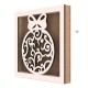 Rama din MDF pentru Muschi sau Licheni - Glob - 200x200x26 mm