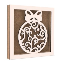Rama din MDF pentru Muschi sau Licheni - Glob - 200x200x26 mm Rama din MDF pentru Muschi sau Licheni - Glob - 200x200x26 mm