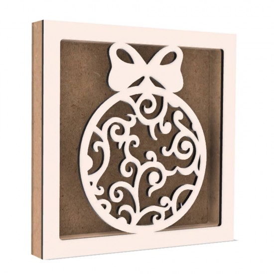 Rama din MDF pentru Muschi sau Licheni - Glob - 200x200x26 mm