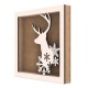 Rama din MDF pentru Muschi sau Licheni - Ren si Fulgi - 200x200x26 mm