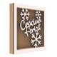 Rama din MDF pentru Muschi sau Licheni - Craciun Fericit - 200x200x26 mm Rama din MDF pentru Muschi sau Licheni - Craciun Fericit - 200x200x26 mm