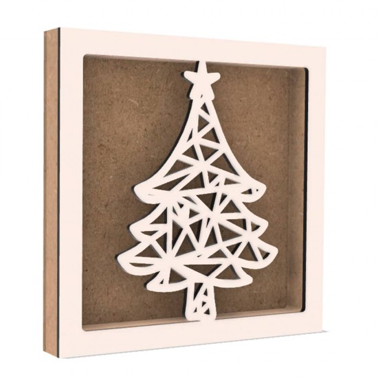Rama din MDF pentru Muschi sau Licheni - Brad - B3 - 200x200x26 mm