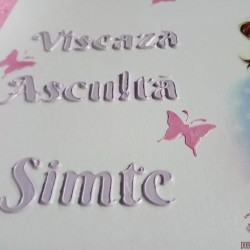 Sablon Reutilizabil Transparent - Texte - Grosime 1mm