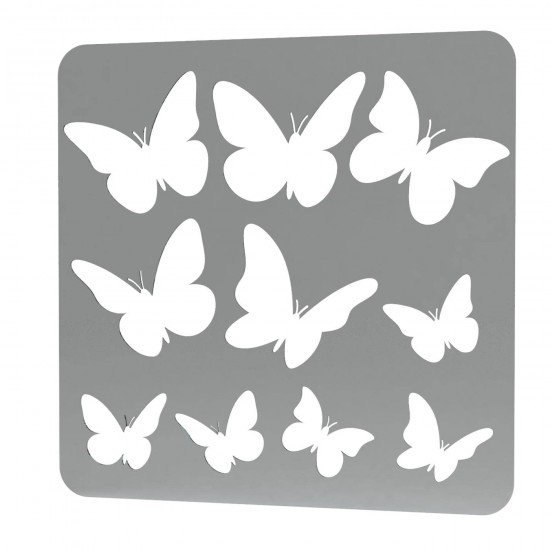Sablon Reutilizabil Transparent - Fluturi - Grosime 1mm