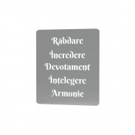 Sablon Reutilizabil Transparent - Texte 2 - Grosime 1mm