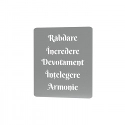 Sablon Reutilizabil Transparent - Texte 2 - Grosime 1mm