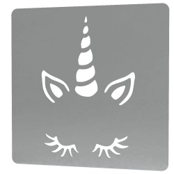 Sablon Reutilizabil Transparent 170x170mm - Unicorn - Grosime 1mm