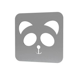 Sablon Reutilizabil Transparent 60x60mm - Panda - Grosime 1mm