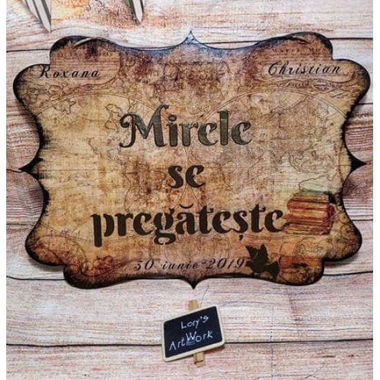 Sablon Reutilizabil Transparent - Mirele se Pregateste - 297x210 mm - Grosime 1mm
