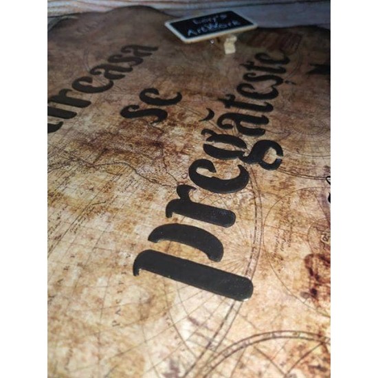 Sablon Reutilizabil Transparent - Mireasa se Pregateste - 297x210 mm - Grosime 1mm