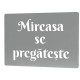 Sablon Reutilizabil Transparent - Mireasa se Pregateste - 297x210 mm - Grosime 1mm