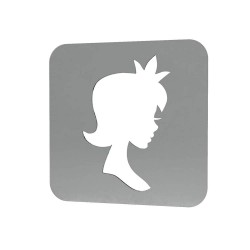 Sablon Reutilizabil Transparent 60x60mm - Printesa P1 - Grosime 1mm