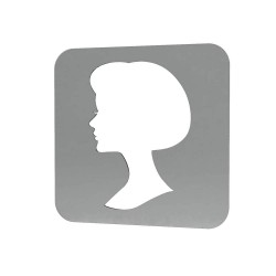 Sablon Reutilizabil Transparent 60x60mm - Printesa P7 - Grosime 1mm