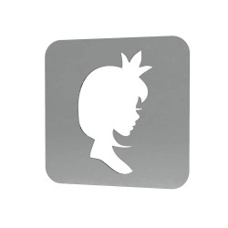 Sablon Reutilizabil Transparent 60x60mm - Printesa P8 - Grosime 1mm