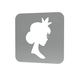 Sablon Reutilizabil Transparent 60x60mm - Printesa P6 - Grosime 1mm