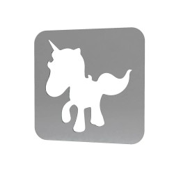 Sablon Reutilizabil Transparent 60x60mm - Unicorn 44 - Grosime 1mm