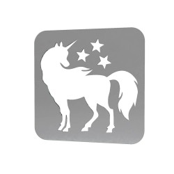 Sablon Reutilizabil Transparent 60x60mm - Unicorn 46 - Grosime 1mm