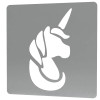 Sablon Reutilizabil Transparent 170x170mm - Unicorn 39 - Grosime 1mm