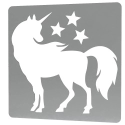 Sablon Reutilizabil Transparent 170x170mm - Unicorn 42 - Grosime 1mm