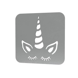 Sablon Reutilizabil Transparent 60x60mm - Unicorn 57 - Grosime 1mm