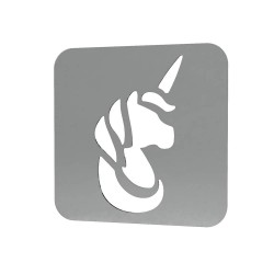 Sablon Reutilizabil Transparent 60x60mm - Unicorn 56 - Grosime 1mm