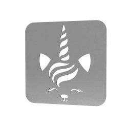 Sablon Reutilizabil Transparent 60x60mm - Unicorn 54 - Grosime 1mm
