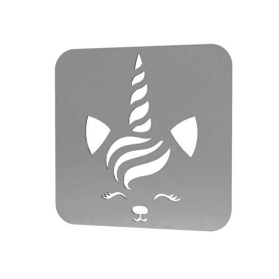 Sablon Reutilizabil Transparent 60x60mm - Unicorn 54 - Grosime 1mm