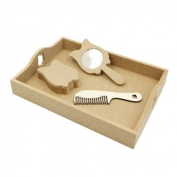 Set Blank - Model Bufnita B3 - Tava + Oglinda + Cutie + Pieptene