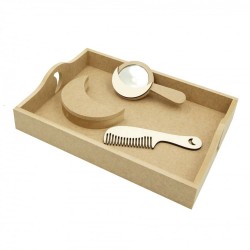 Set Blank - Model Semiluna - Tava + Oglinda + Cutie + Pieptene