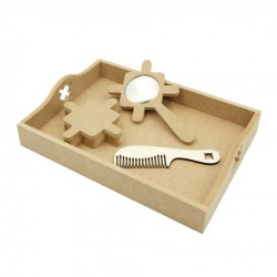 Set Blank - Model Traditional - Tava + Oglinda + Cutie + Pieptene