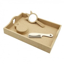 Set Blank - Model Unicorn - Tava + Oglinda + Cutie + Pieptene