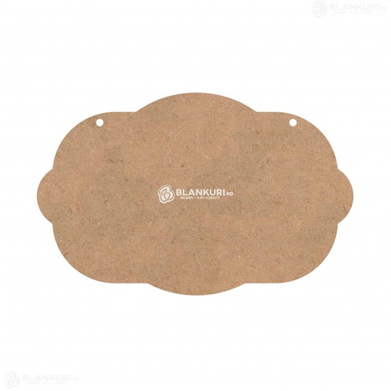 Tablita MDF Perforata 40x26x0.4 cm - Bubble Gum L - Blank