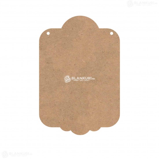Tablita MDF Perforata 40x27x0.4 cm - Carte du Jour L - Blank