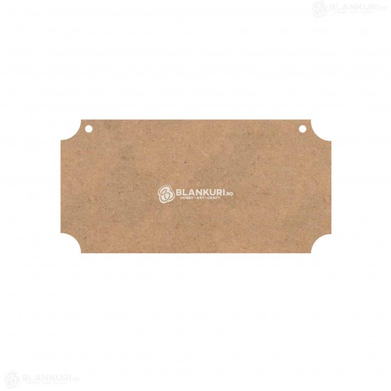 Tablita MDF Perforata 40x20x0.4 cm - Avenue L - Blank