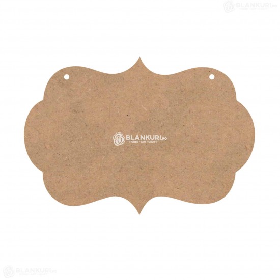 Tablita MDF Perforata 40x28x0.4 cm - Candy L - Blank