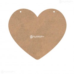 Tablita MDF Perforata 40x35x0.4 cm - Inima L - Blank